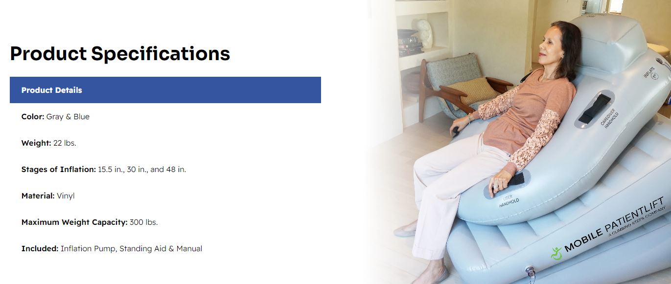 Top Medical HelpUp Patient Lift d3 Top Medical HelpUp Patient Lift d3