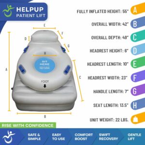 HelpUp Patient Lifting Device | Inflatable Lift for Elderly - Image 11