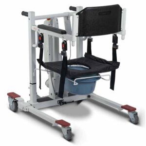 Med Mobility Electric Patient Lift Transfer Chair With Adjustable Width Legs - Image 9