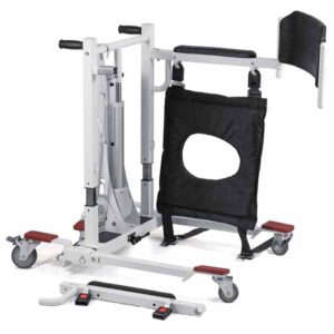 Med Mobility Electric Patient Lift Transfer Chair With Adjustable Width Legs - Image 4