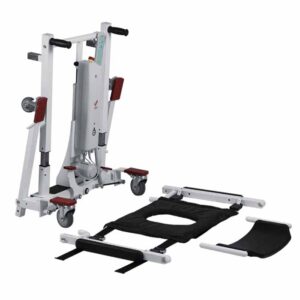 Med Mobility Electric Patient Lift Transfer Chair With Adjustable Width Legs - Image 3