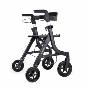 Triumph Essential Compact Lightweight Rollator Walker – Foldable 4-Wheel Mobility Aid with Seat & Storage - Image 6