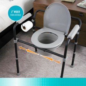 Stander Universal Bedside Commode for Elderly – 3-in-1 Commode, Shower Chair & Toilet Safety Rail 15 Stander Universal Bedside Commode for Elderly – 3-in-1 Commode, Shower Chair & Toilet Safety Rail - Image 8