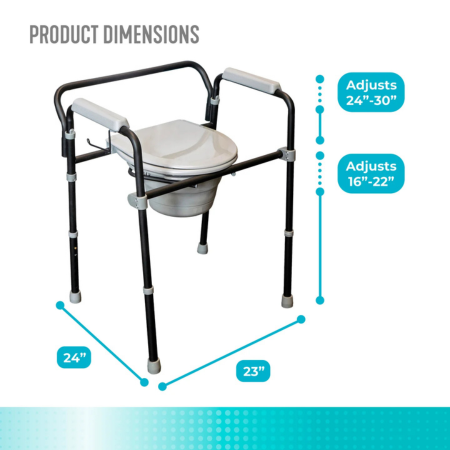 Stander Universal Bedside Commode for Elderly – 3-in-1 Commode, Shower Chair & Toilet Safety Rail 2 Universal Bedside Commode 7 Universal Bedside Commode 7