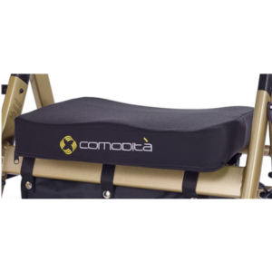 Comodità Uno Heavy Duty Walker with Seat | 4-Wheel Rollator - Image 3