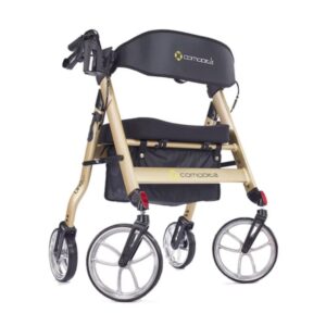 Comodità Uno Heavy Duty Walker with Seat | 4-Wheel Rollator