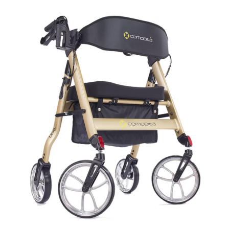 Comodità Uno walker with seat heavy duty rollator