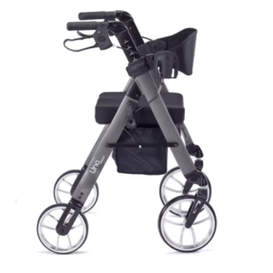 Comodità Uno Heavy Duty Walker with Seat | 4-Wheel Rollator - Image 2