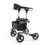 Triumph Escape Elderly Mobility Walker with Seat and Brakes – Lightweight Foldable Rollator