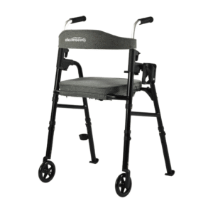 Adult walker with seat lightweight foldable