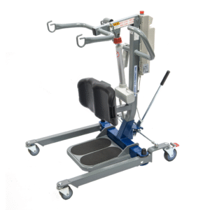 Protekt STS Compact 500 sit to stand lift with cushioned knee pad and adjustable base for patient transfers
