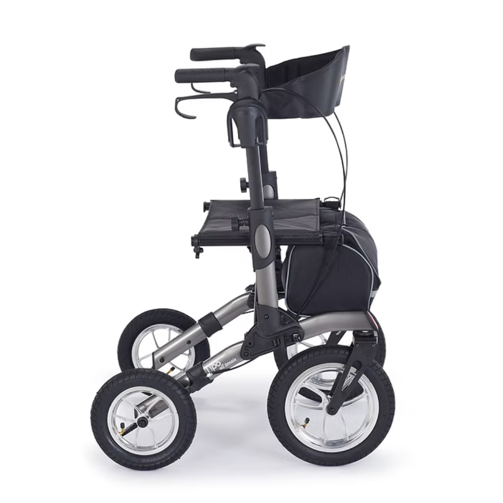 COMODITÀ Tipo All Terrain Walker – 12 inch wheels, padded seat, cane holder, travel bag