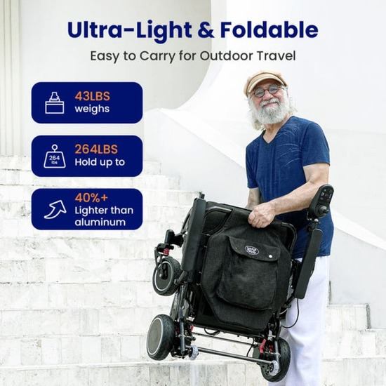 V81 electric folding wheelchair Ultra Light V81 electric folding wheelchair Ultra Light