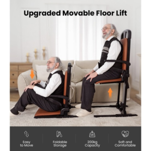 VOCIC AX15 Patient Floor Lift Chair – Electric Chair Lift From Floor, 440 lb Capacity - Image 8