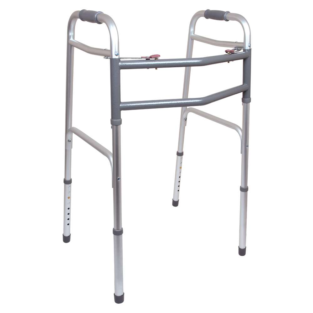 ProBasics Bariatric Two-Button Release Folding Walker Aluminum