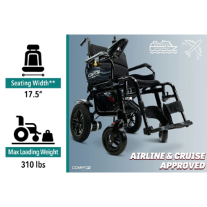 ComfyGO X-6 Travel Electric Wheelchair – Lightweight Folding Power Wheelchair - Image 10