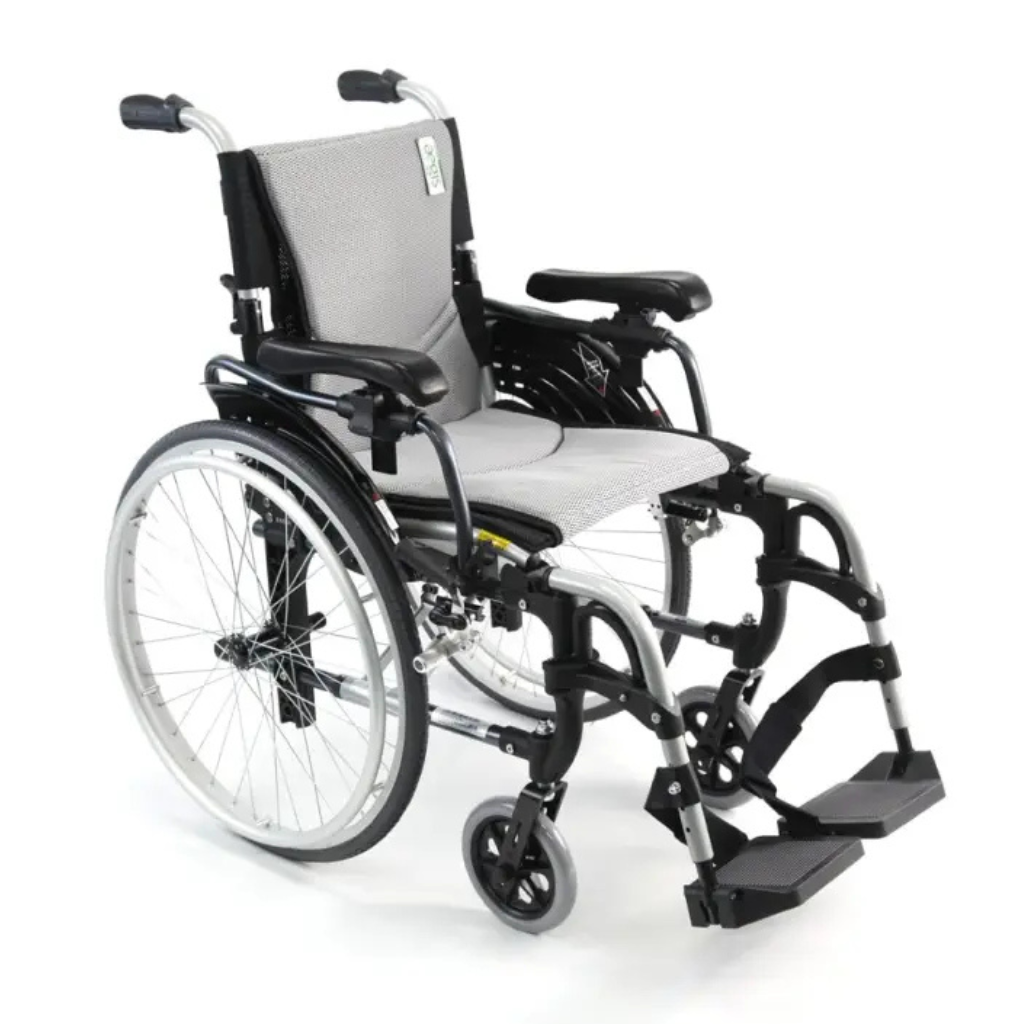 Lightest manual wheelchair Karman S-ERGO 305 ergonomic foldable design with adjustable seating and performance wheels