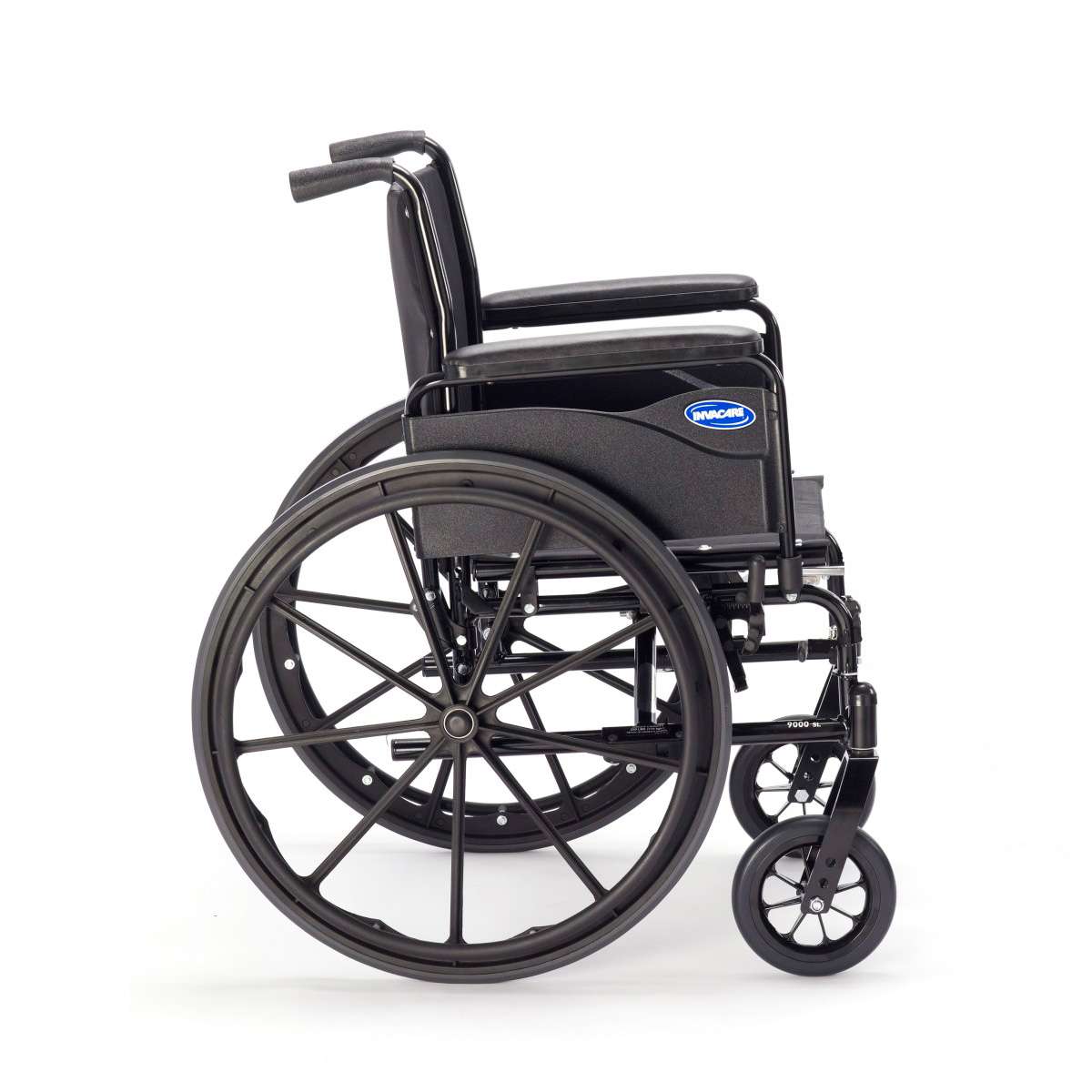 Invacare 9000 SL Wheelchair Fixed Height Space Saver Full Arms 18"x16"
