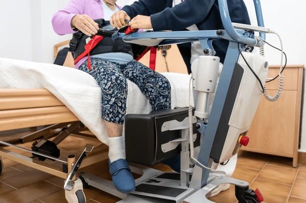 Patients using stand assist devices for safe and comfortable mobility