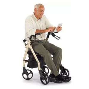 Comodità Prima Rollator Walker Heavy Duty with Seat - Image 3