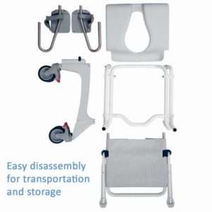 Invacare Aquatec Ocean Ergo XL Self Propel Shower Commode - Image 3