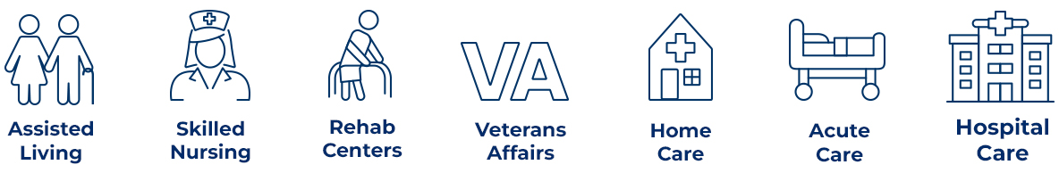 Icons of MedCare Mobility proudly serving home care medical equipment & mobility aids for seniors trusted by major organizations