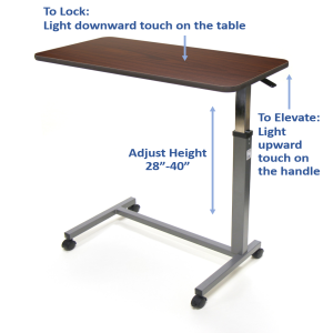 Invacare Overbed Table with Auto-Touch - Image 2