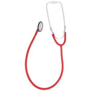 McKesson Classic Stethoscope, 21" Tube, Single Head Chestpiece - Red - Image 2
