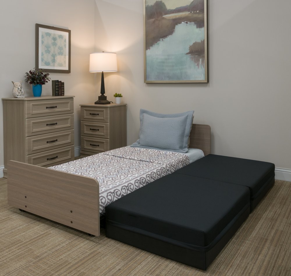 FP3076 high fall pad shown with the AmeriLux ultra low bed