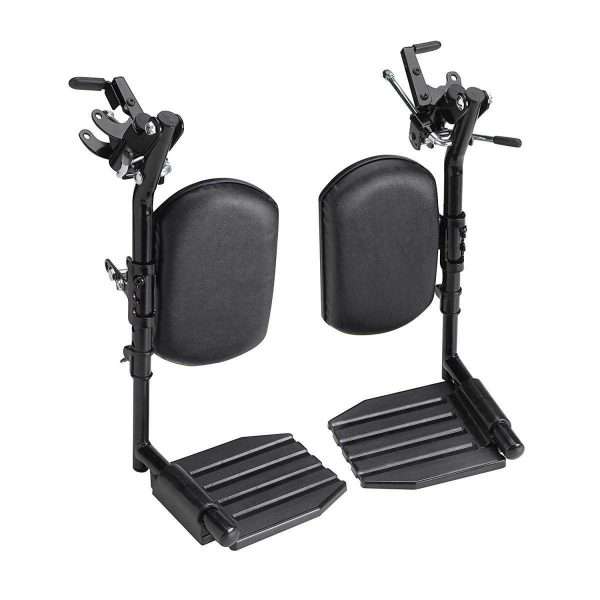 Invacare Swing-Away Elevating Legrests Aluminum Footplates Calf Pads