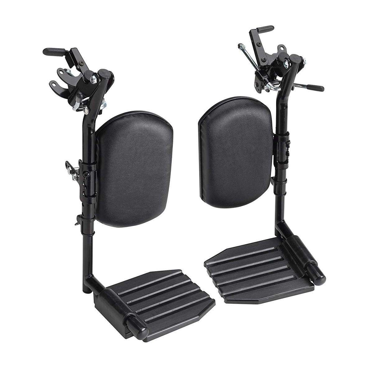 Invacare Swing-Away Elevating Legrests Aluminum Footplates Calf Pads