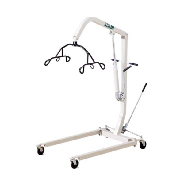 Joerns Hoyer Manual Hydraulic Lift HML400 in use for safe patient transfer
