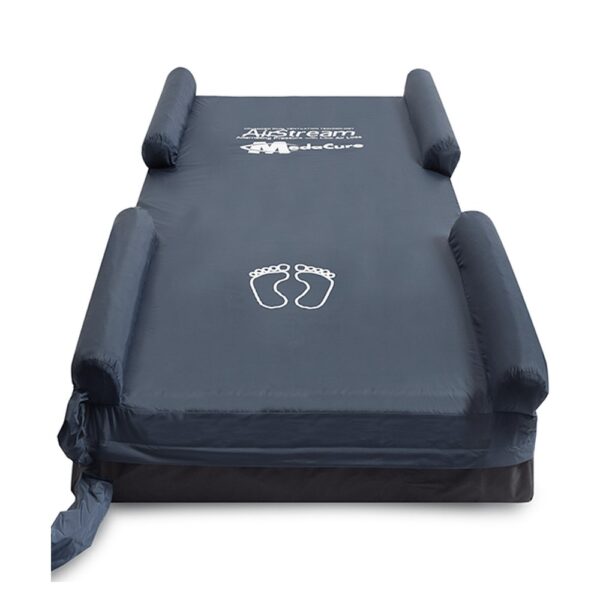 Low air loss mattress for wounds: Medacure Air Stream with defined perimeter bolsters