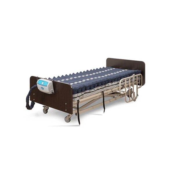 Medacure Air Wave air mattress cells inflated on a hospital bed