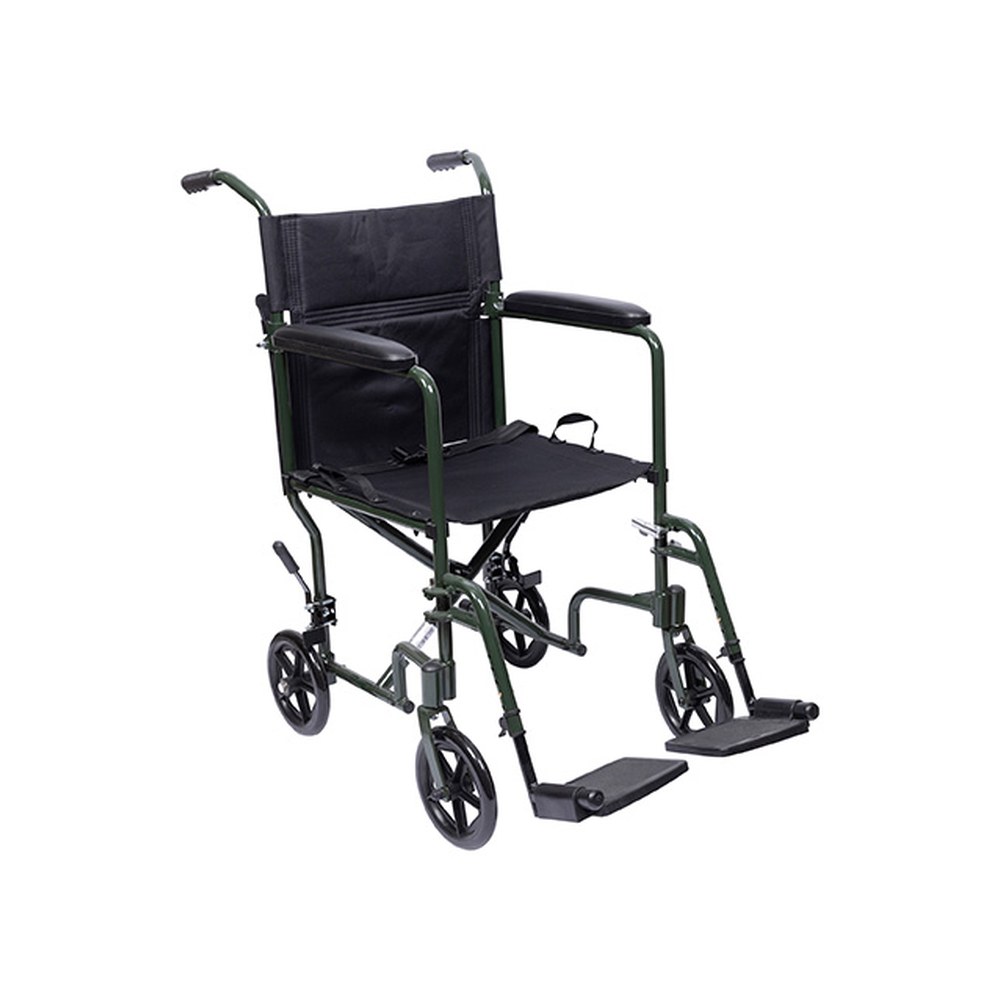 Medacure 23 lb transport chair in forest green