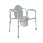 Medacure Bariatric Commode CB650 – Heavy Duty Bedside Commode, 24" Between Arms, 12 Qt Front-Loading Pail, 650 lb