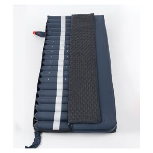 Medacure Comfort Zone air mattress with cover partly removed showing 20 cells