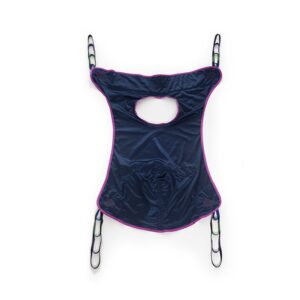Commode sling for Hoyer lift: Medacure full body sling with commode opening, 660 lb