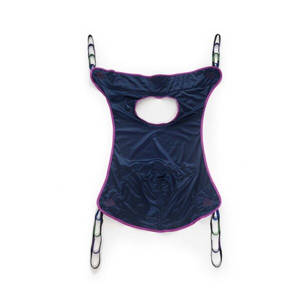 Commode sling for Hoyer lift: Medacure full body sling with commode opening, 660 lb