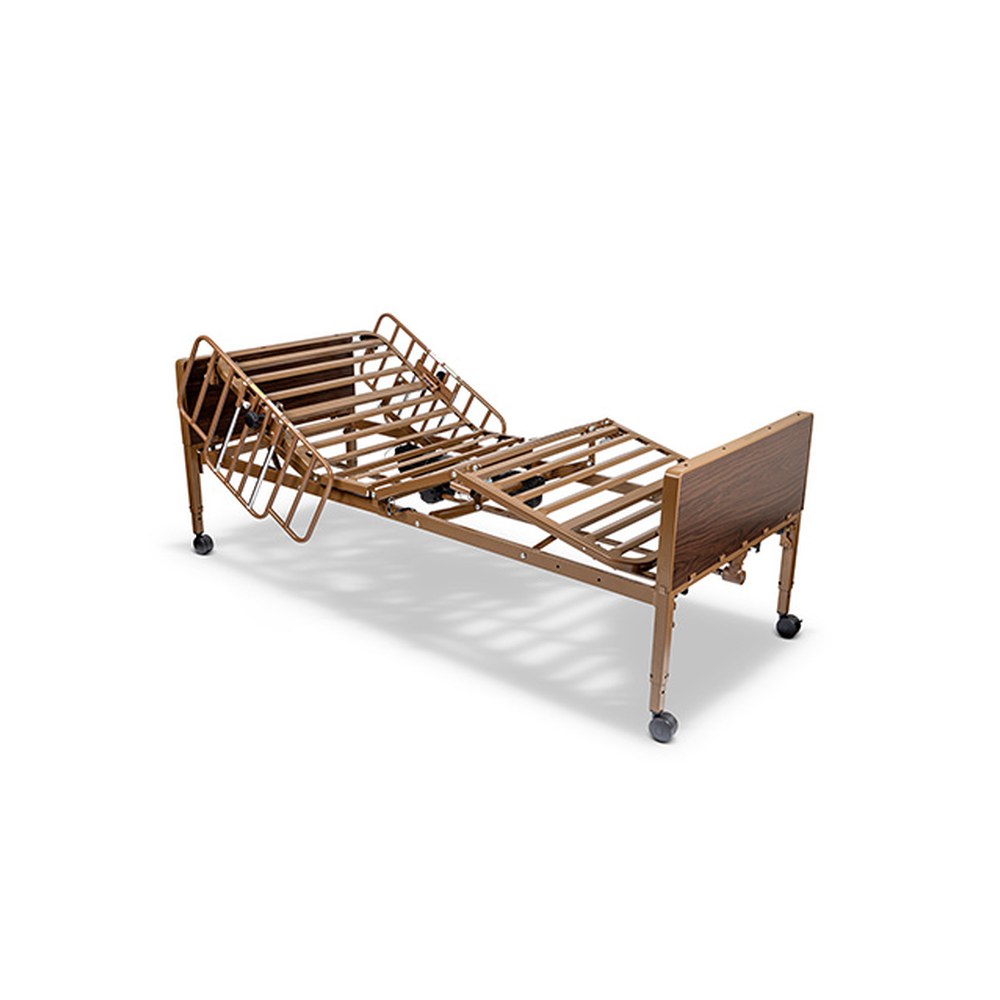 Full electric homecare bed: Medacure HCFE36 with half rails