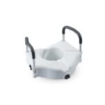 Medacure Raised Toilet Seat with Arms and Lock RTS350-A – 5" Raised Toilet Seat with Padded Removable Arms, 350 lb