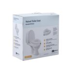 Medacure Raised Toilet Seat with Lock RTS350 – 4.5" Locking Toilet Seat Riser for Elongated Toilets, 300 lb