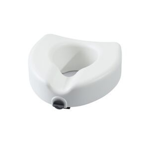 Medacure Raised Toilet Seat with Lock RTS350 – 4.5" Locking Toilet Seat Riser for Elongated Toilets, 300 lb