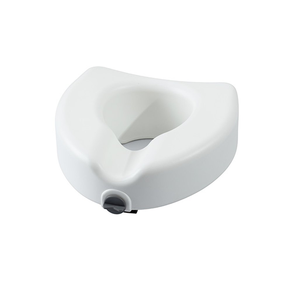 Medacure Raised Toilet Seat with Lock RTS350 – 4.5" Locking Toilet Seat Riser for Elongated Toilets, 300 lb