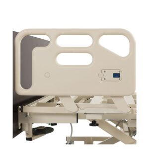 Medacure SoftSecure swing rail on a hospital bed