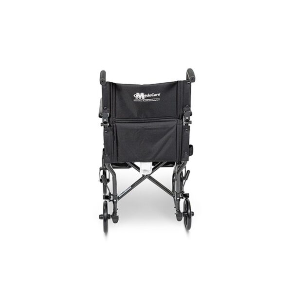 Medacure steel transport chair rear view