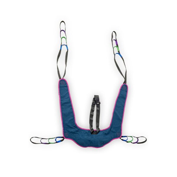 Toileting lift sling: Medacure toileting sling for patient lift with chest belt, 660 lb