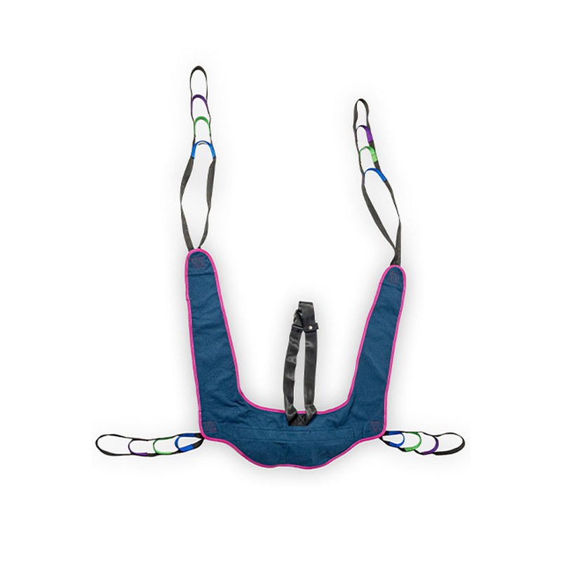 Toileting lift sling: Medacure toileting sling for patient lift with chest belt, 660 lb