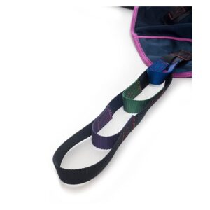 Medacure U-sling color-coded loop straps for a Hoyer lift spreader bar