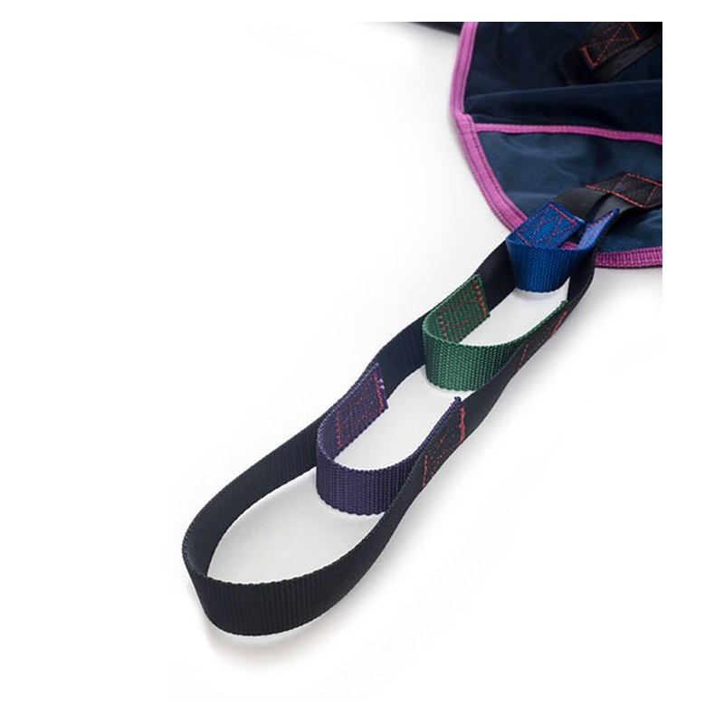 Medacure U-sling color-coded loop straps for a Hoyer lift spreader bar